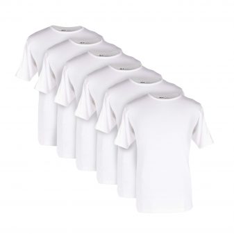 Paulo Vici Basics 6 pack - White t-shirts